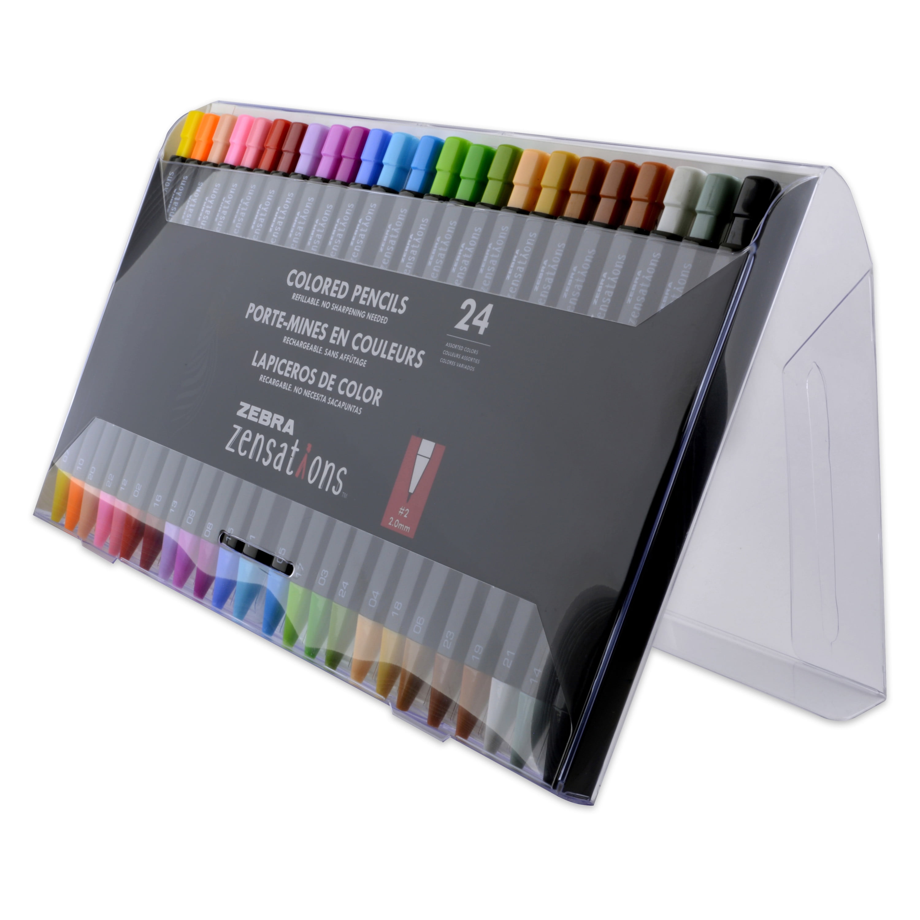 Zebra Zensations Mechanical Colored Pencils - Set of 24 for