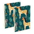 thumbnail image 1 of Zebra in Leaves Ring Binder Notebook Journey Note Diary College Ruled Spiral Notebook Study Loose Leaf Paper A5 60 Pages, 1 of 8