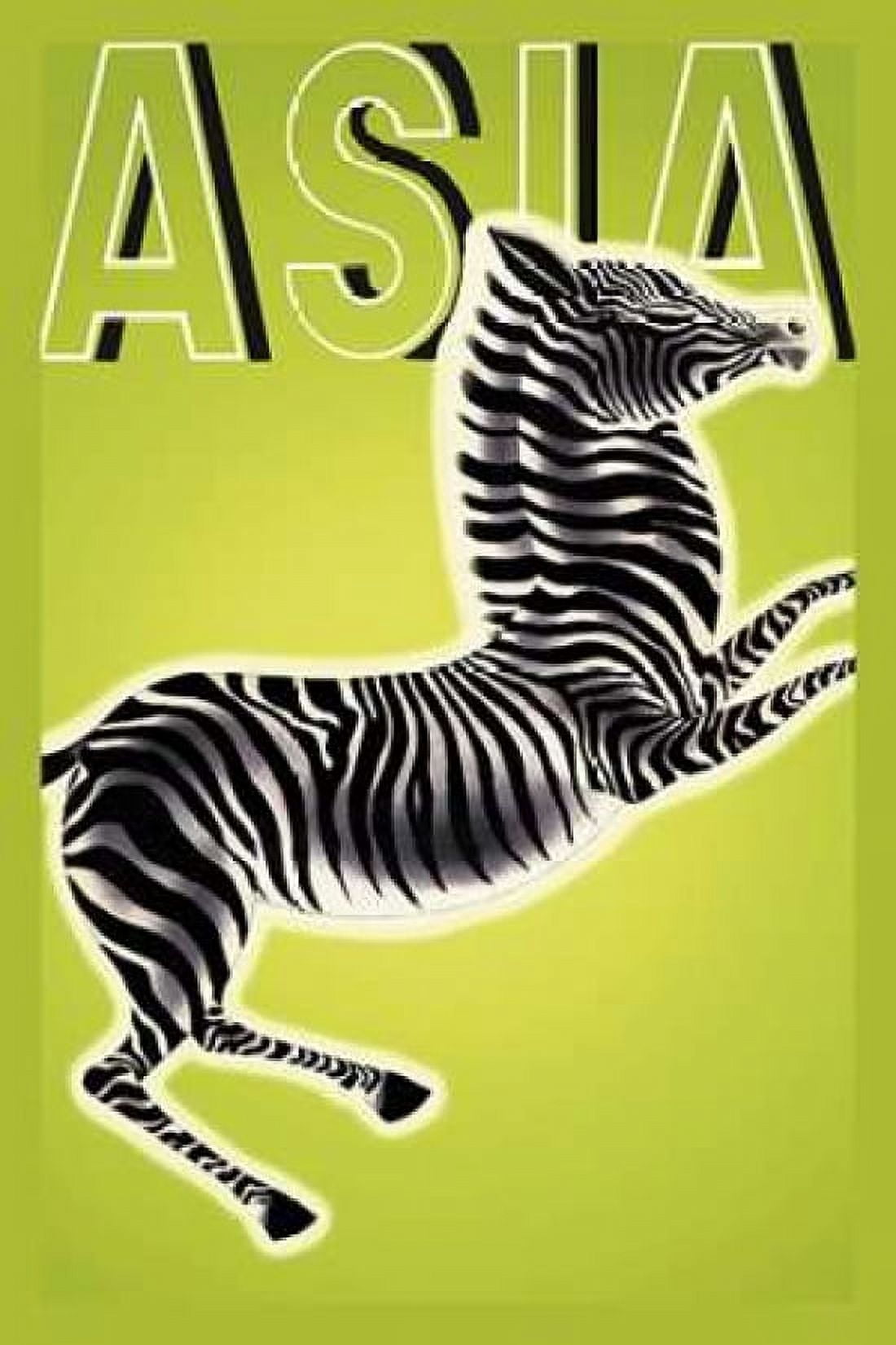 Zebra with Title 1933 Canvas Art - Frank McIntosh (12 x 18)