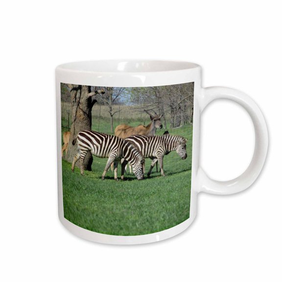 3drose, Zebras, 15oz Mug