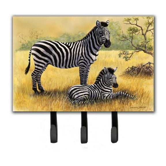 Zebras by Daphne Baxter Leash or Key Holder