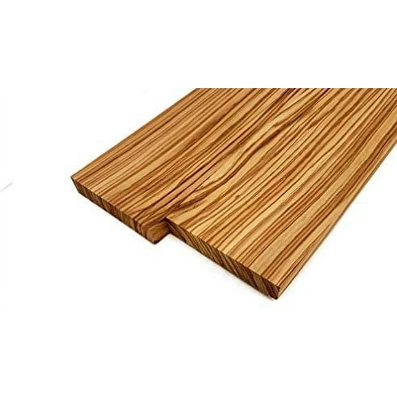 Zebrawood Lumber Board - 3/4" x 4" (2 Pcs)