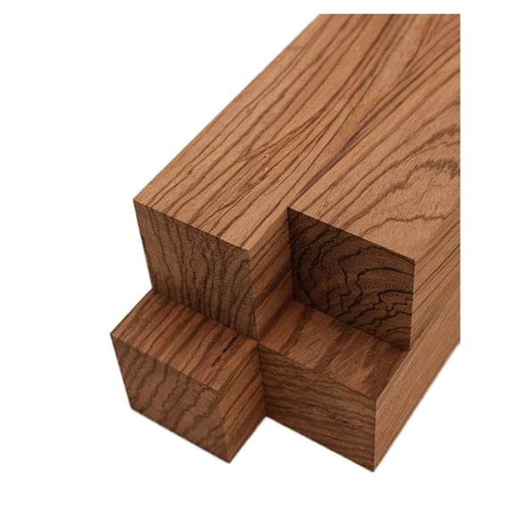 Zebrawood Lumber Square Turning Blanks (4 Pieces) (2" x 2") (2" x 2" x 8")