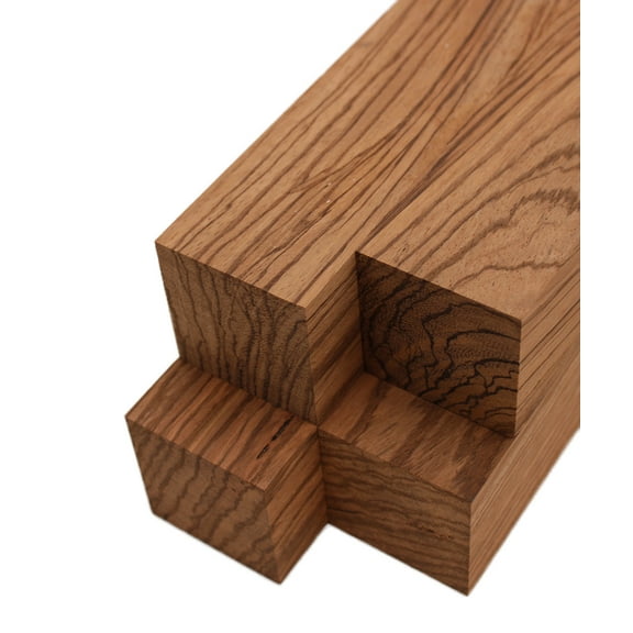 Zebrawood Lumber Square Turning Blanks (4pc) (2" x 2")