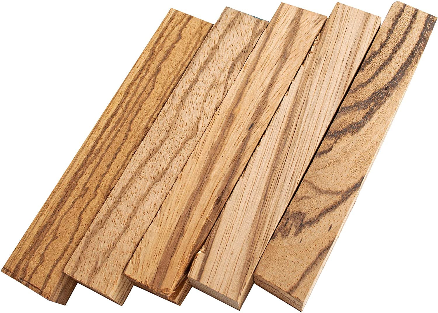 Zebrawood (Zebrano) Wood Pen Blanks (5 pack)