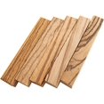thumbnail image 1 of Zebrawood (Zebrano) Wood Pen Blanks (5 pack), 1 of 1