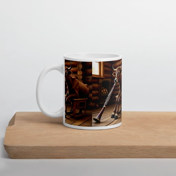 Zebu Cow Playing Bassoon Mug