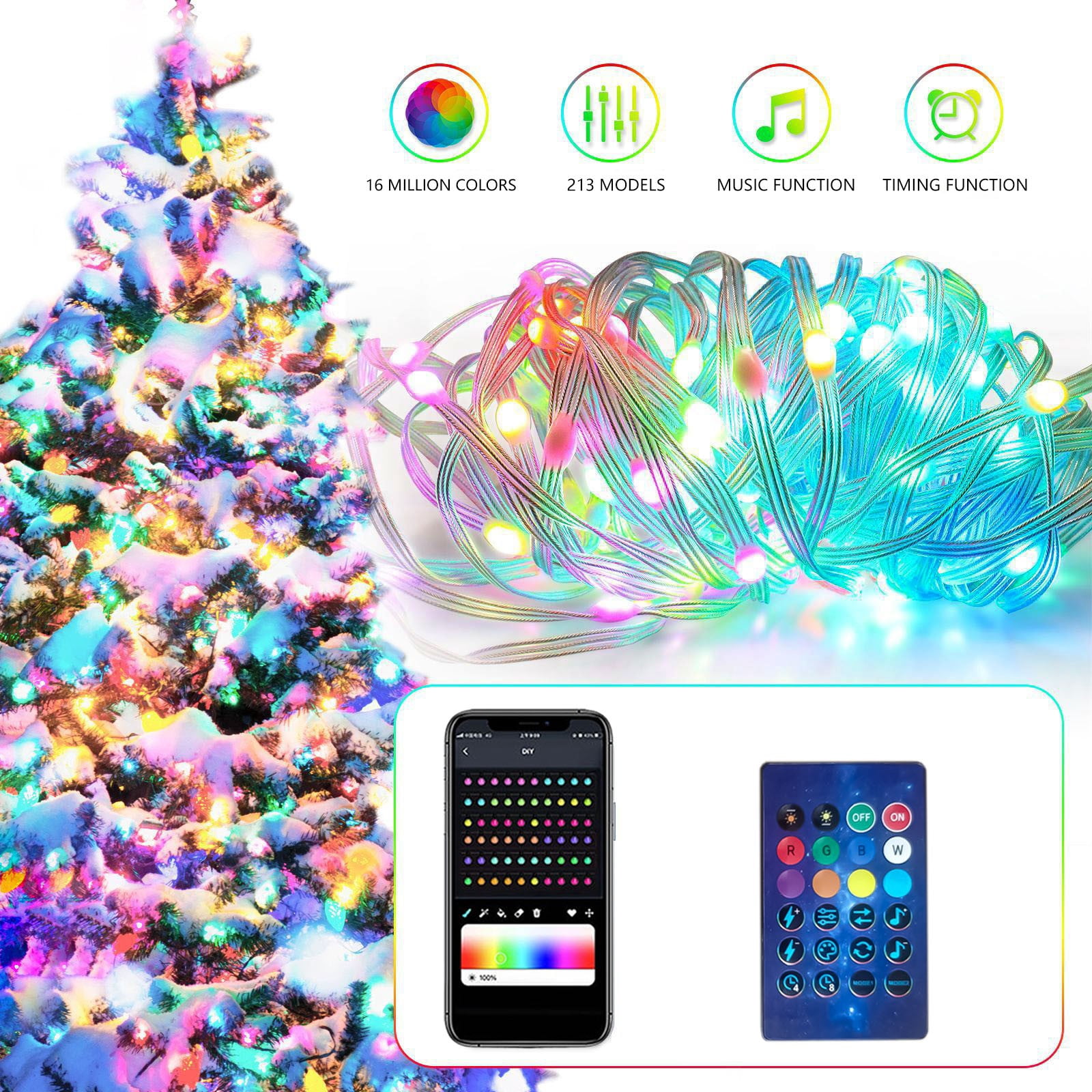 Zeceouar Clearance Deals Christmas Lights USB Plugin Model,Christmas