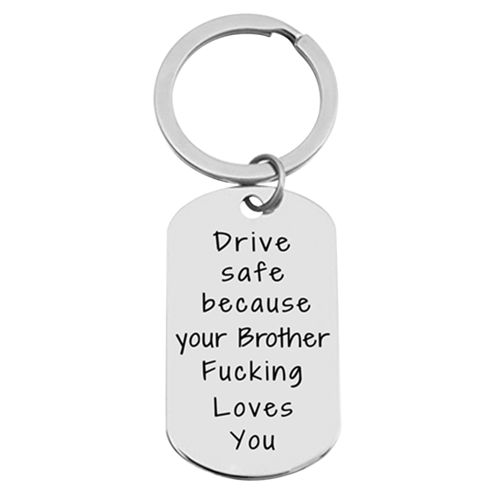 Zeceouar Drive Safe Keychain Gifts For Husband Boyfriend Trucker New