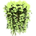 thumbnail image 1 of Zeceouar Home Decor 70 cm Artificial Silk Green Violet Flowers Wedding Hanging Bouquet, 1 of 2