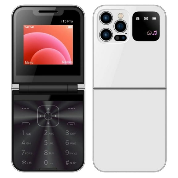 Zeceouar 2024 New Mini Flip Mobile Phone 2 SIM Card Small Display Foldable Cell Phone Unlocked Flip Phone 2G Flip Cell Phone for Seniors