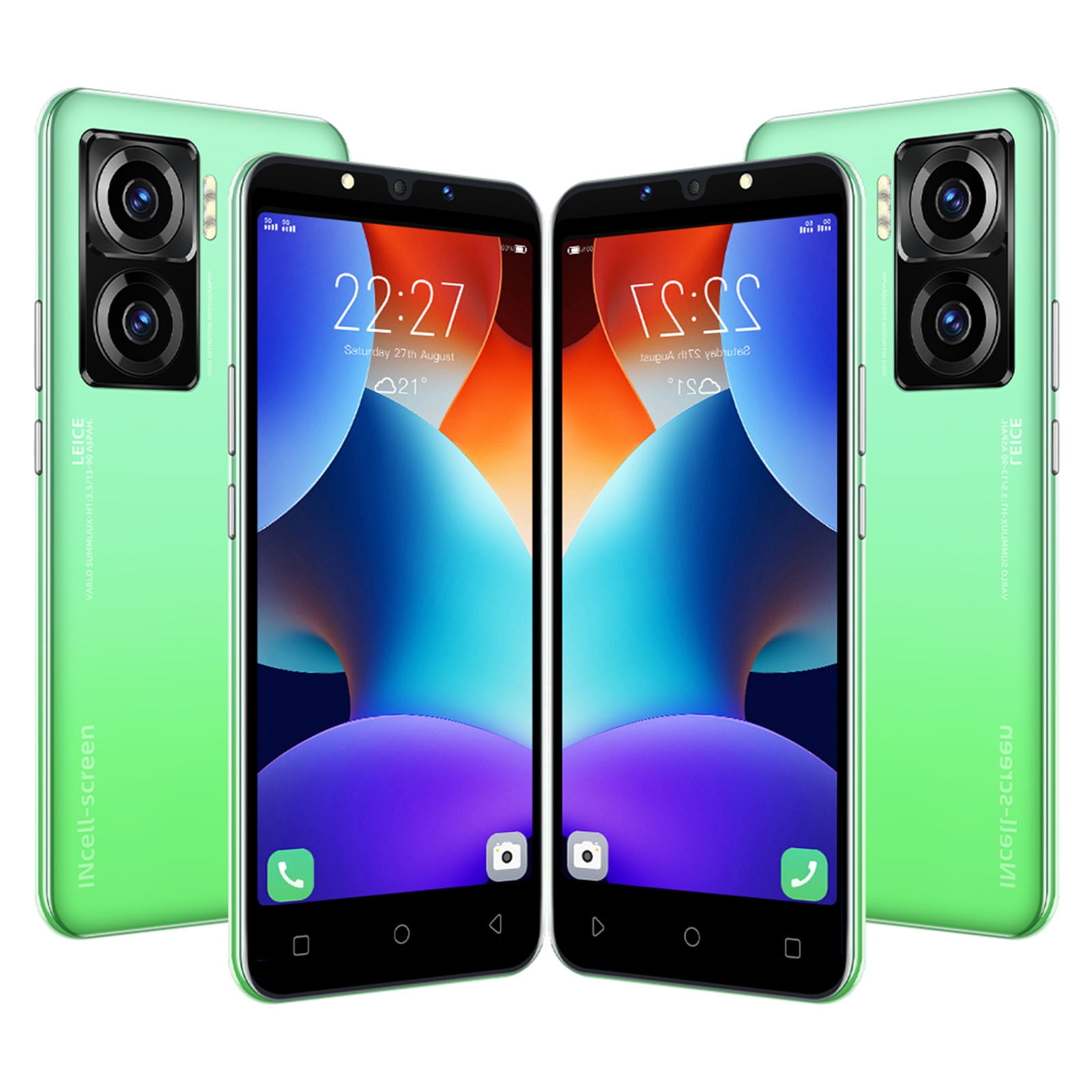 Zeceouar Standard Smart Phone 1GB+8GB Dualcore With GPS 5.0inch Android 2500Mah Mobile Phone