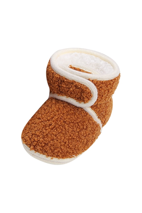 Baby Boys Girls Booties Anti- Soft Sole Boots Toddler First Walker Warm Shoes 6-12 Months