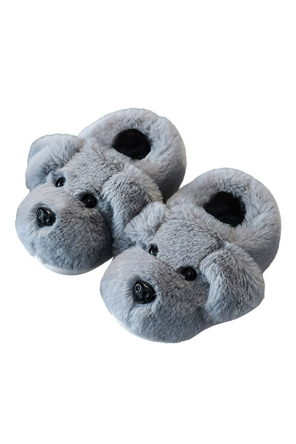 Baby Girl's Soft Plush Slippers Cute Warm Winter House Shoes Size 18-24 Months