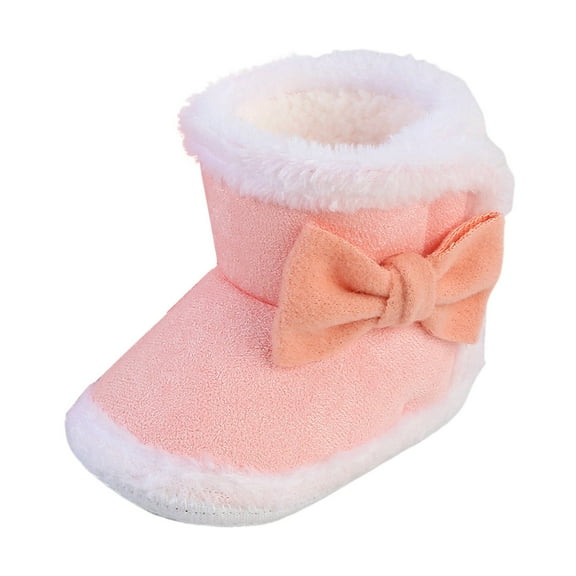 Zecgelong Baby Shoes Comfortable Soft Sole Boots Fashion Warm Baby Toddler Cotton Boots Waterproof Baby Boots‌ 12-15 Months