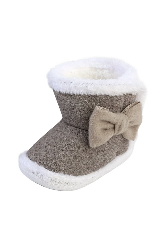Baby Shoes Comfortable Soft Sole Boots Fashion Warm Baby Toddler Cotton Boots Waterproof Baby Boots‌ 6-9 Months