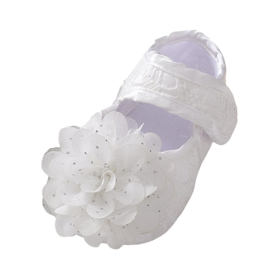Zecgelong Baby Shoes Fashionable New Pattern Cute Flower Decoration Hook Loop Lightweight Walking Shoes Baby Athletic Shoes Size US:4.5 Pink