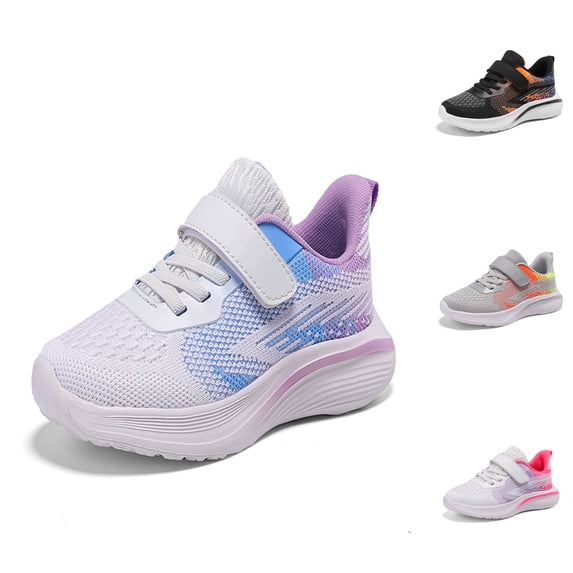 Zecgelong Big Kids Mesh Sneakers Breathable Lightweight Outdoor Running Shoes for 12.5 Little Kids