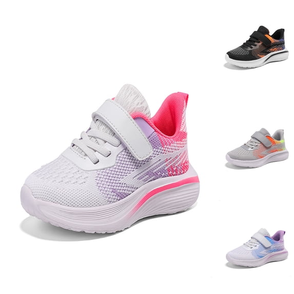Zecgelong Big Kids Mesh Sneakers Breathable Lightweight Outdoor Running Shoes for 2 Big Kids