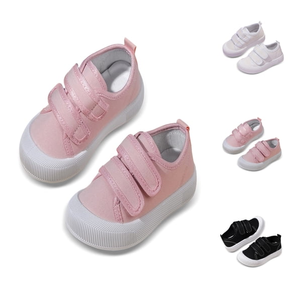 Zecgelong Boys Canvas Shoes Wide Toe Breathable Lightweight Casual Shoes for 10 Little Kids