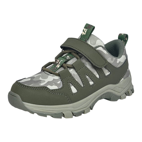 Zecgelong Boys Fashion Leather Sneakers With Print Design Comfortable Casual Running Shoes For Kids Kids Sneakers Boys Size US:1.5 Multicolor