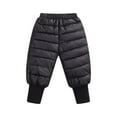 thumbnail image 1 of Zecgelong Boys Girls Down Snow Pants Windproof Warm Trousers Lightweight Winter Pants Girls High-Waisted Leggings With Pockets Size 18-24 Months, 1 of 3