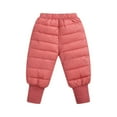 thumbnail image 1 of Zecgelong Boys Girls Down Snow Pants Windproof Warm Trousers Lightweight Winter Pants Girls High-Waisted Leggings With Pockets Size 6-12 Months, 1 of 3