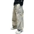 thumbnail image 1 of Zecgelong Boys Pants Drawstring Elastic Sweatpants Active Joggers Fleece Warm Sweatpants For Kids Boys Fleece-Lined Pants Size 4-5 Years, 1 of 4