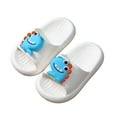 thumbnail image 1 of Zecgelong Boys Slippers For Kids Soft EVA Indoor Outdoor Dinosaur Print Slip On Comfortable Lightweight Summer Shoes For Toddler And Children Boys' winter slippers‌ Size 9-9.5 Years, 1 of 4