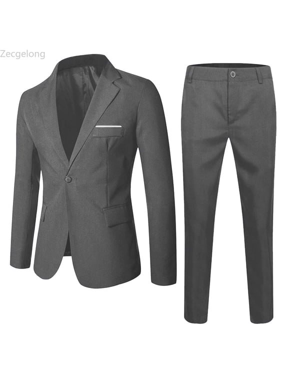 Boys Suits Solid 3 Piece Set with Blazer Jacket Dressing Pants Vest Sets for Kids Wedding Prom Outfit Size L2
