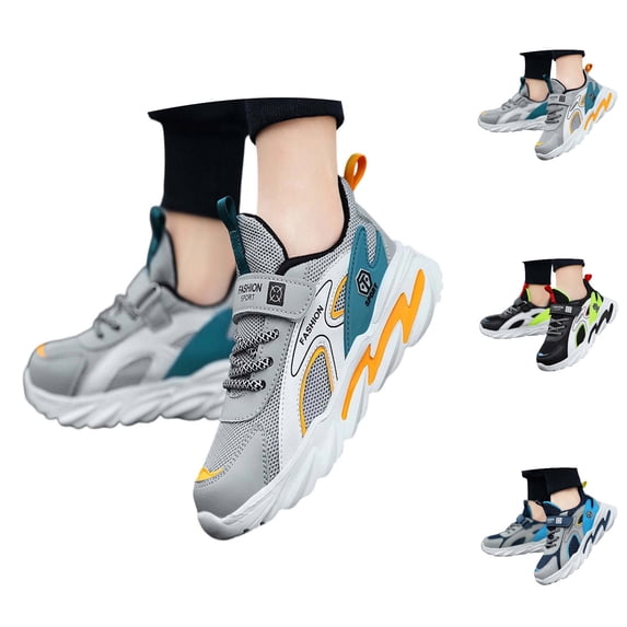 Zecgelong Boys Summer Mesh Sneakers Breathable Lightweight Daily Sport Shoes for 13 Little Kids
