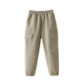 thumbnail image 1 of Zecgelong Boys Winter Cargo Pants Thermal Insulated Trousers For Kids Cold Weather Outdoor Play Comfortable Casual Bottom Boys Cargo Pants Size 8-10 Years, 1 of 5