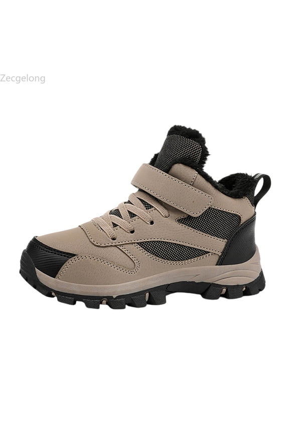 Boys Winter Lined Ankle Boots Comfortable Warm Sports Sneakers For Toddlers And Kids Outdoor Play And Casual Daily Wear Kids Sneakers Boys Size US:12.5 Yellow