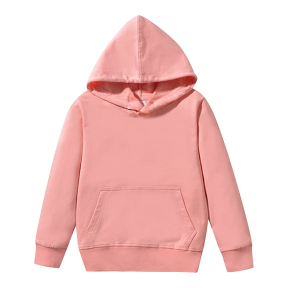 Person Solid Color Wonder Nation Boys' Fleece Hoodie, Pink, XS (4-5), 68% Cotton - Walmart.com