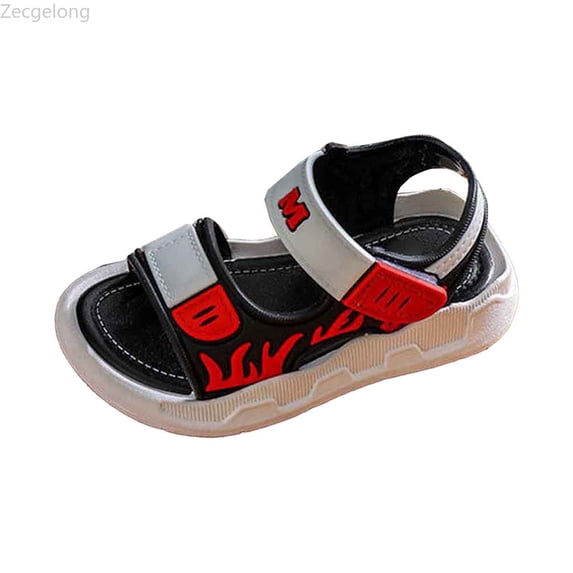 Zecgelong Breathable Boys Sandals For Kids Lightweight Comfortable Outdoor Casual Summer Shoes For Toddlers And Children Ages 1 11 Sandals For Boys Size 12 Red