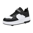 thumbnail image 1 of Zecgelong Children Shoes Thick Soled Sneakers Fashionable Soles With Wheels Automatic Skating Sneakers Girls hiking sneakers waterproof Size 8-9 Years, 1 of 5