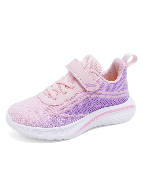 Children's Fashion Mesh Lace Up Sneakers Color Matching Casual Comfortable Running Shoes Girls orthopedic sneakers for arch support Size 12-Little Child