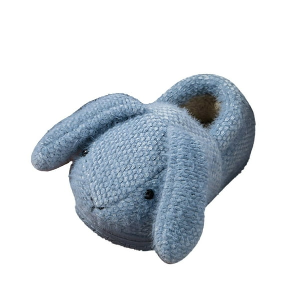 Zecgelong Fashion Cute Autumn And Winter Boys And Girls Slippers Flat Bottom Round Toe Soft Warm And Comfortable Solid Color Simple Design Animal Print Slippers for Girls Size 12-15 Months