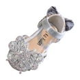 thumbnail image 1 of Zecgelong Fashion Spring And Summer Girls Shoes Dress Performance Dance Shoes Rhinestone Sequins Cartoon Butterfly Light And Comfortable Girls' Ankle Boots‌ 8-9 Years, 1 of 5