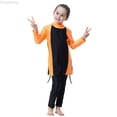 thumbnail image 1 of Zecgelong Full Coverage Swimwear For Girls Long Sleeve UPF 50 Sun Burkini Swimsuit With Skirt Toddler Girl Bikini Set Size 2 Years, 1 of 5