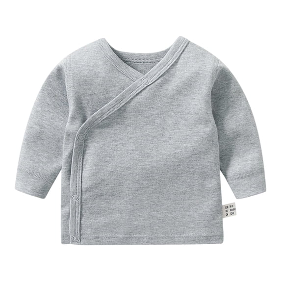 Zecgelong Gentle Baby Sleepwear For Kids Soft Long Sleeve Top For Infants Breathable Knit Knitwear Boys Lightweight Long Sleeve Shirts Size 1-3 Months