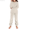 thumbnail image 1 of Zecgelong Girls Autumn Winter Knitwear Cozy Loose Fit Long Sleeve Pullover Sweater And Pants Outfits For Toddlers And Kids Toddler Girls Sets Age 5-6 years, 1 of 4