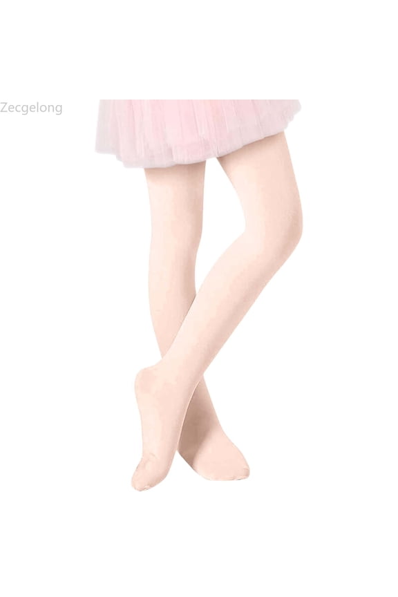 Girls Ballet Tights Toddler-Super Soft Footed Dance Tights for Kids Size Pink 18-24 Months