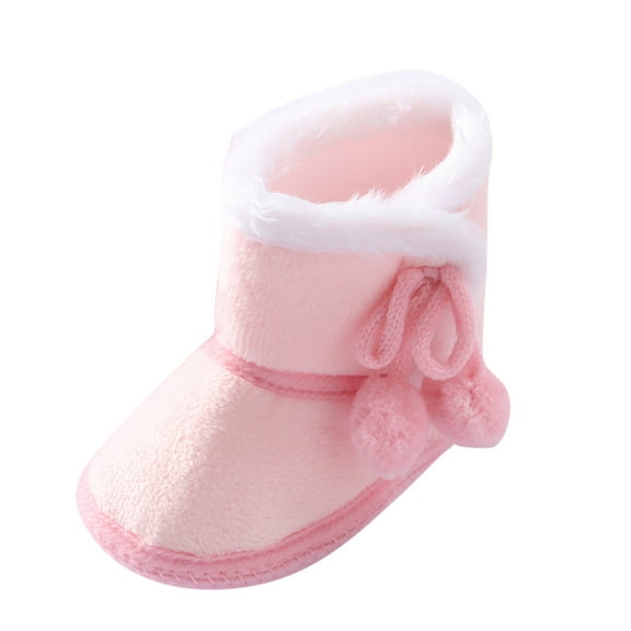 Zecgelong Girls Booties Snow Shoes Toddler Boys Boots Soft Baby Warming Baby Shoes Affordable sports shoes Size 12-15 Months