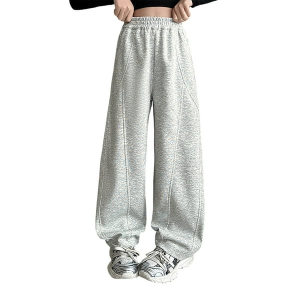 Zecgelong Girls Casual Jogger Pants Kids Athletic Sweatpants Loose Fit Spring Fall Winter Outdoor Play Sports Outfits Trendy Fashion Girls Athletic Pants Size 10-11 Years