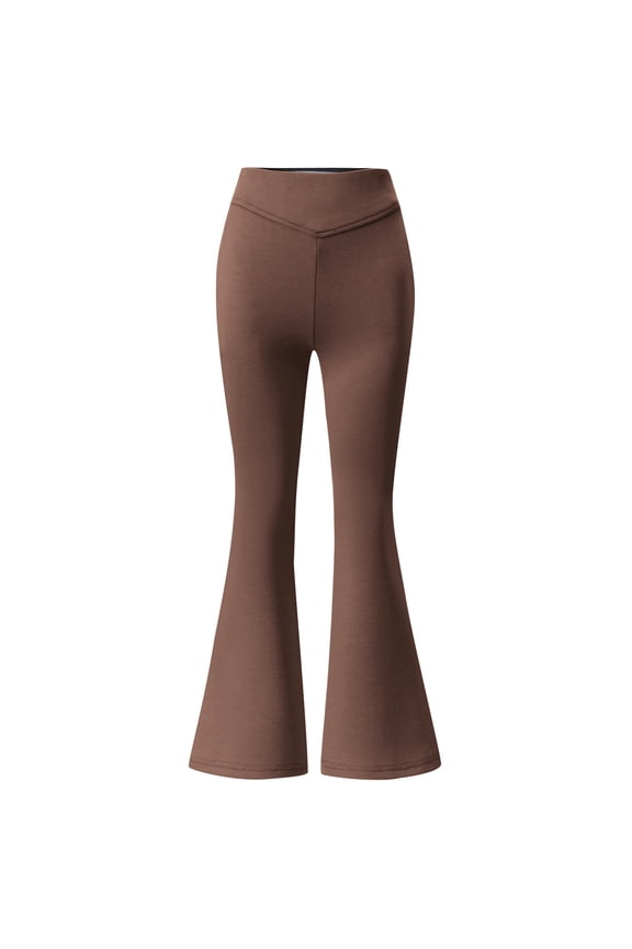 Girls Flare Leggings High Waist for Girls Uniform Pants Bell Bottom Pants Size 9-10 Years