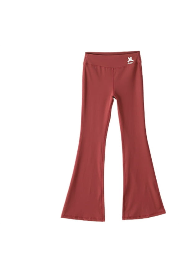 Girls Flared Yoga Pants For Everyday Wear Stretchy Bootcut Leggings Soft Comfortable Casual Outdoor Play Active Sports Girls Athletic Pants Size 4-5 Years