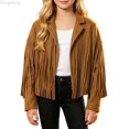 thumbnail image 1 of Zecgelong Girls Fringe Western Jacket Party Performance Outfit for Kids Yellow Size 5-14Y, 1 of 7