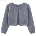 thumbnail image 1 of Zecgelong Girls Knit Cardigan Summer Lightweight Lace Round Neck Button Open Front Cover Up Casual Outfit, 1 of 6