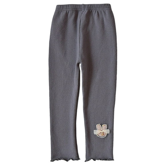 Zecgelong Girls Leggings For Everyday Wear Soft Stretchy Casual Pants For Toddler Kids Age 2 10 Years Comfortable Breathable Thin Long Pants For Spring And Fall Season Girls Joggers Size 4-5 Years